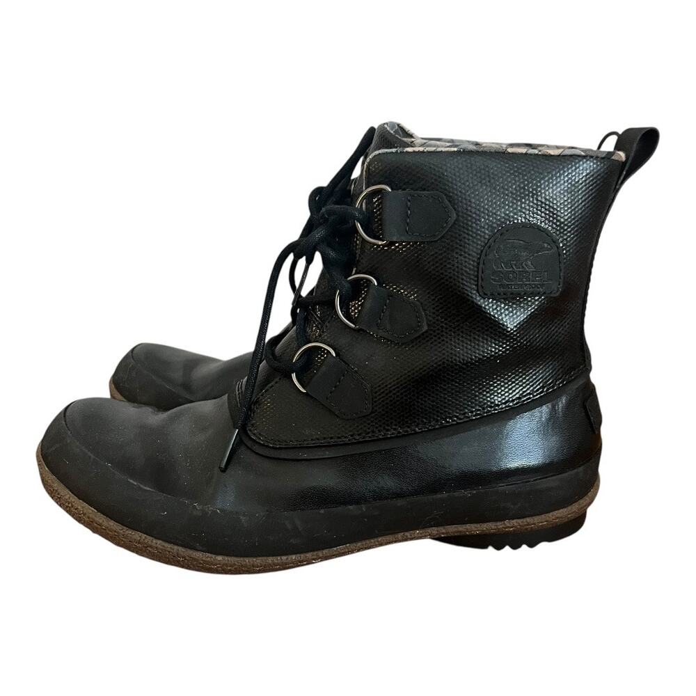 Sorel Joplin Rain Waterproof Lace Up Snow Boots Women Size 10 - Picture 2 of 11
